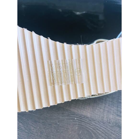 NIB Pretty Little Thing Sandals Espadrille Lace Up Platform Gold 5 Party Event - Picture 5 of 5